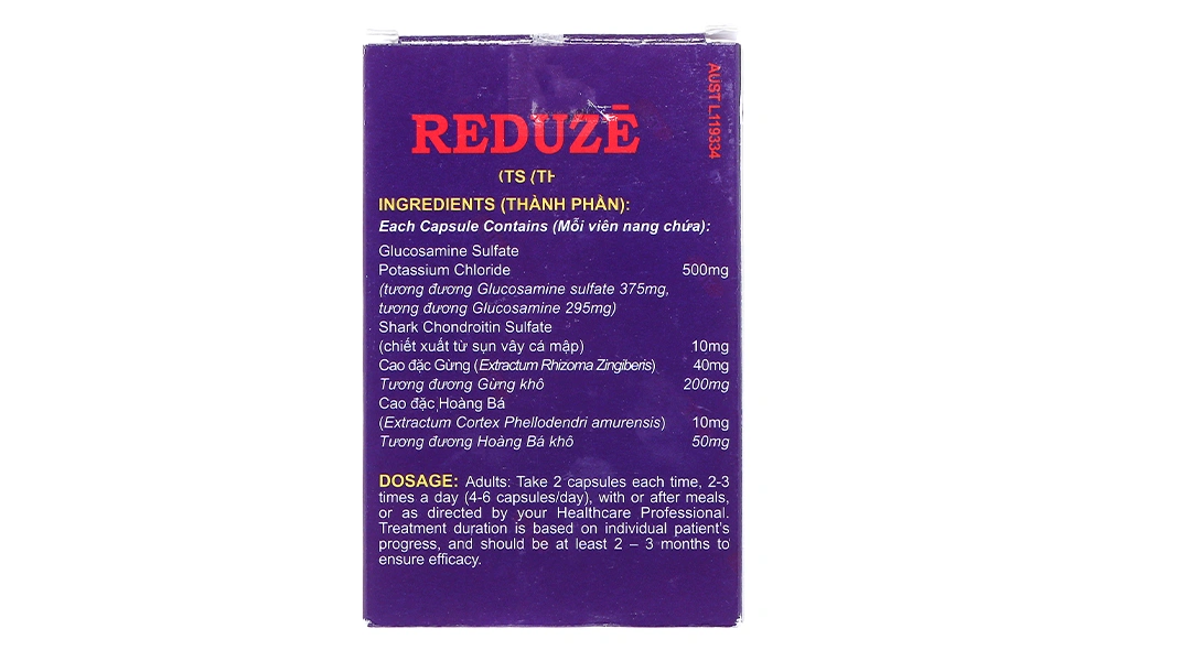 Reduze giảm triệu chứng bị viêm khớp gối nhẹ và trung bình (5 vỉ x 12 viên) - 1