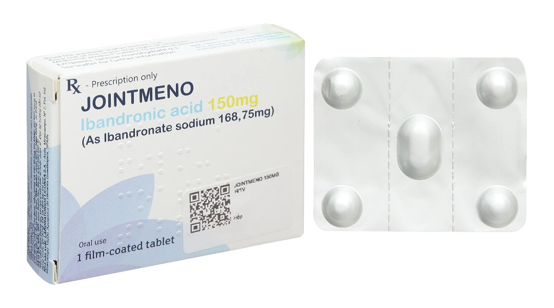Jointmeno 150mg phòng và trị loãng xương (1 vỉ x 1 viên) - 