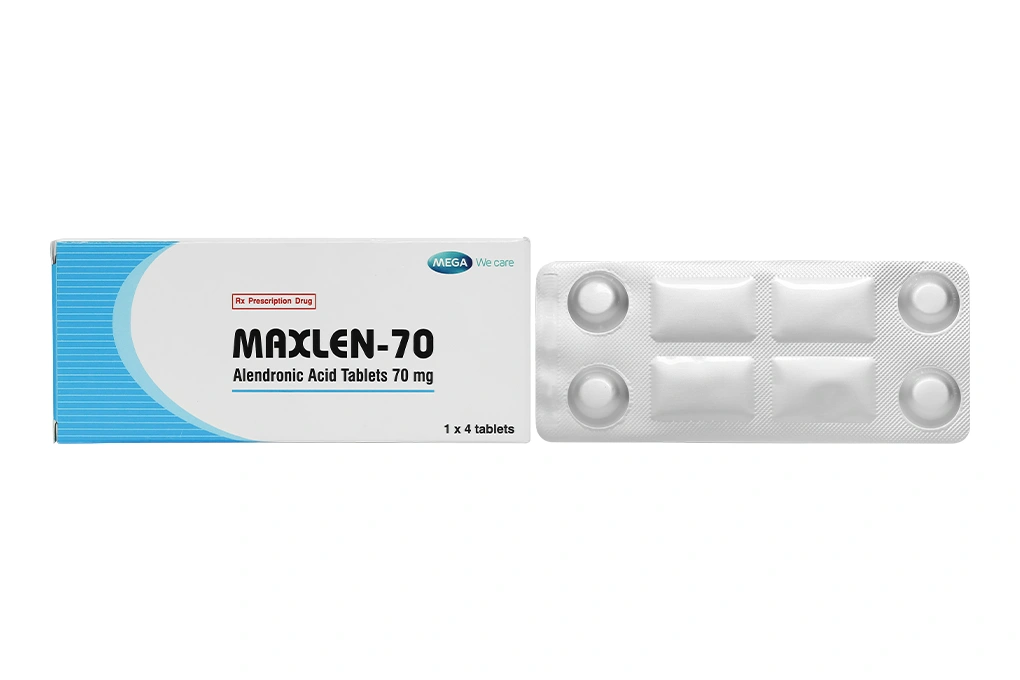 Maxlen-70 trị loãng xương (1 vỉ x 4 viên) - 