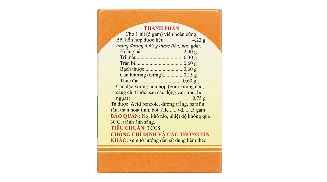 Viên Hoàn Cứng Dưỡng Cốt Hoàn giảm đau nhức xương khớp, phòng loãng xương (20 túi x 5g) - 2
