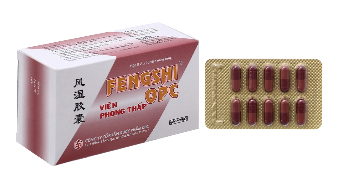 Viên Phong Thấp Fengshi OPC trị đau dây thần kinh, đau khớp (5 vỉ x 10 viên) - 