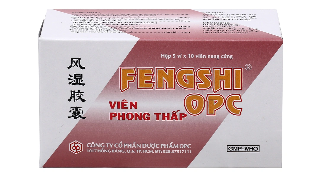 Viên Phong Thấp Fengshi OPC trị đau dây thần kinh, đau khớp (5 vỉ x 10 viên) - 1