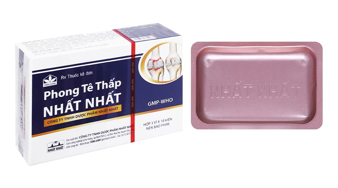 Phong Tê Thấp Nhất Nhất trị viêm khớp, thoái hóa đốt sống (3 vỉ x 10 viên) - 