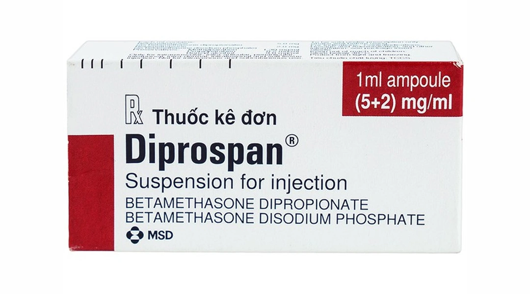 Hỗn dịch tiêm Diprospan trị bệnh cơ xương và mô mềm (1 ống x 1ml) - 1