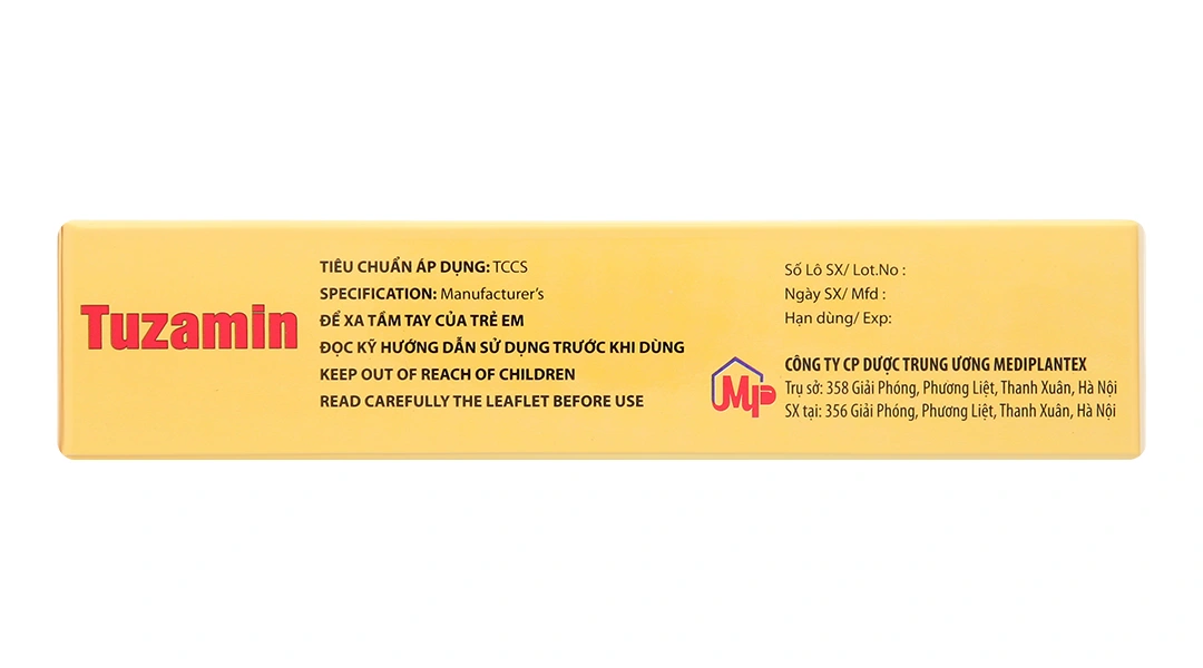 Tuzamin trị phong thấp, đau lưng, đau dây thần kinh tọa (3 vỉ x 10 viên) - 2