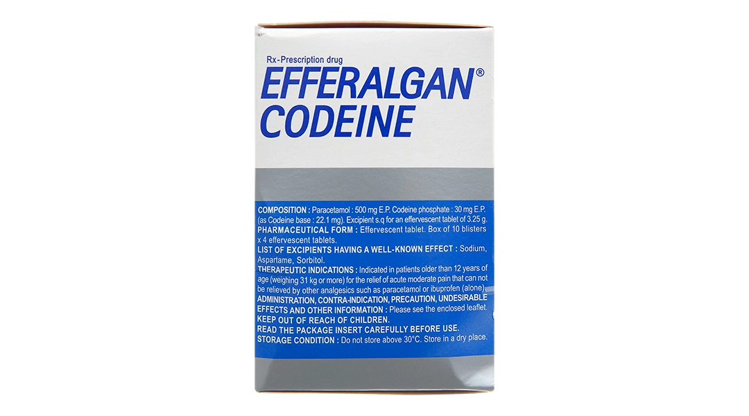 Viên sủi Efferalgan Codeine giảm đau, hạ sốt (10 vỉ x 4 viên) - 3