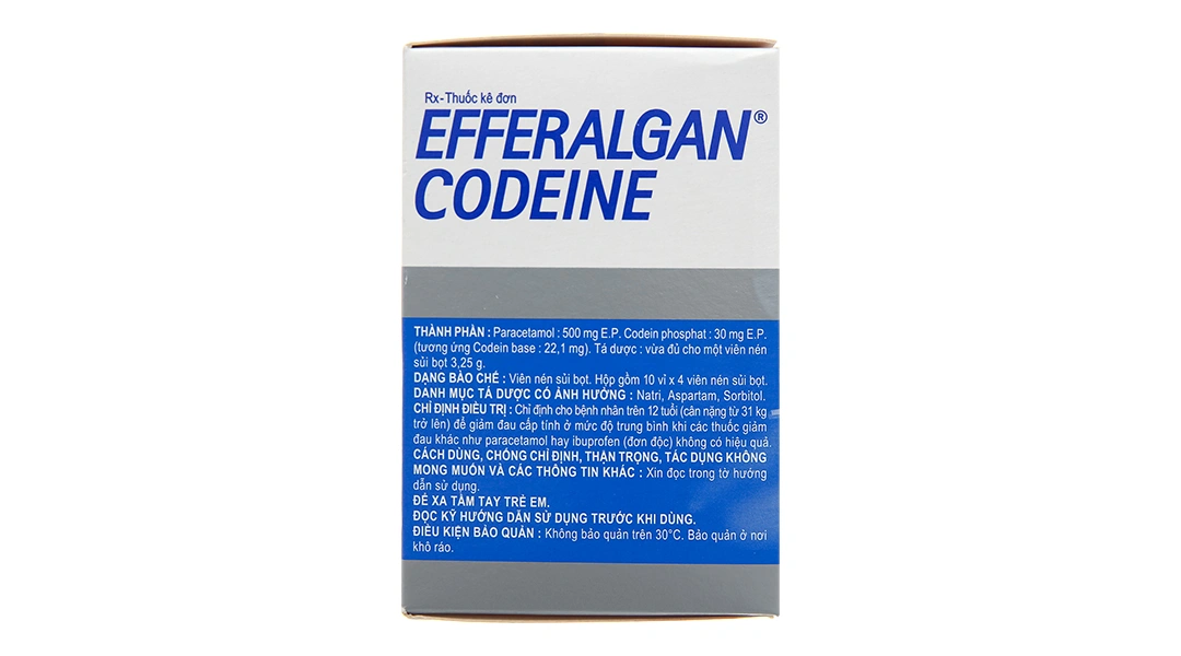 Viên sủi Efferalgan Codeine giảm đau, hạ sốt (10 vỉ x 4 viên) - 4