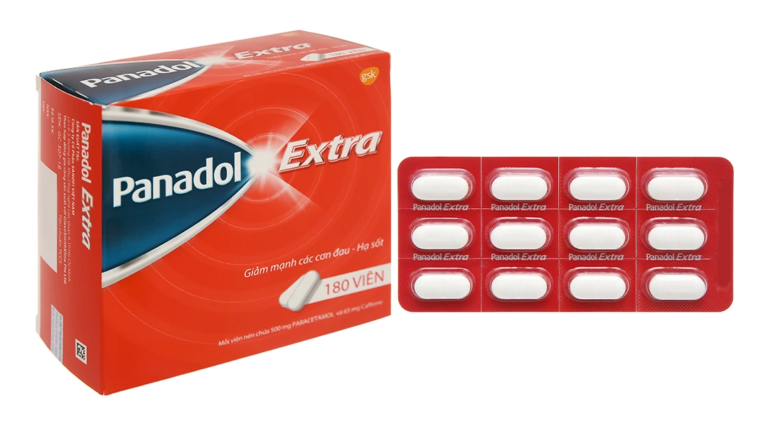 Panadol Extra giảm đau hạ sốt (15 vỉ x 12 viên) - 