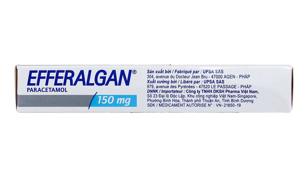 Viên đặt trực tràng Efferalgan 150mg giúp giảm đau, hạ sốt (2 vỉ x 5 viên) - 3