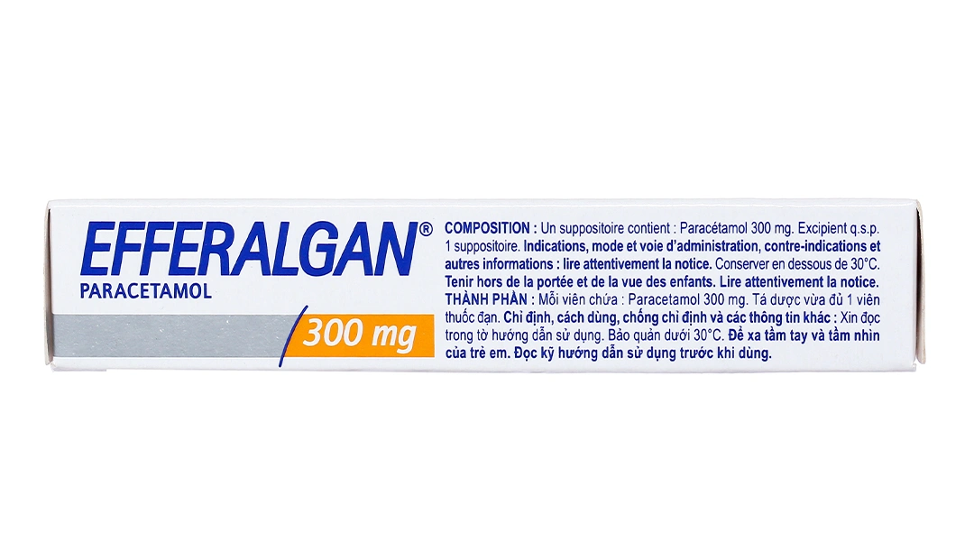 Viên đặt trực tràng Efferalgan 300mg giảm đau, hạ sốt (2 vỉ x 5 viên) - 7