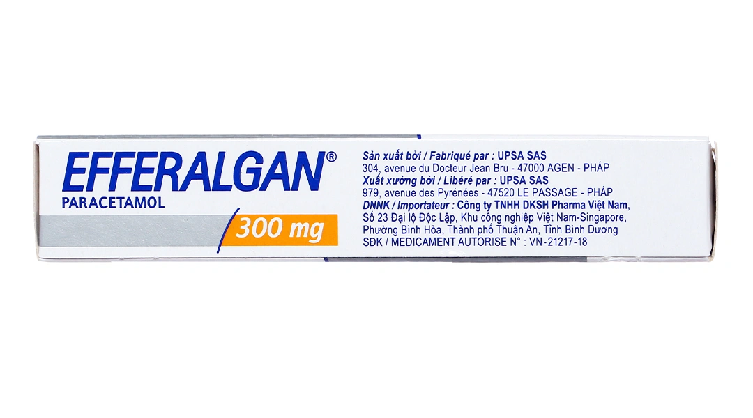 Viên đặt trực tràng Efferalgan 300mg giảm đau, hạ sốt (2 vỉ x 5 viên) - 8