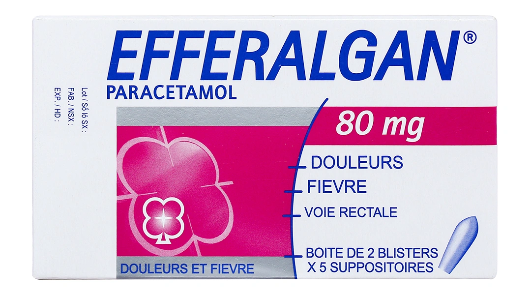 Viên đặt trực tràng Efferalgan 80mg giảm đau, hạ sốt (2 vỉ x 5 viên) - 2