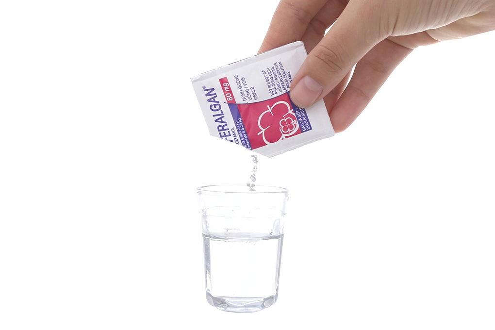 Bột sủi Efferalgan 80mg giúp giảm đau, hạ sốt hộp 12 gói - 1