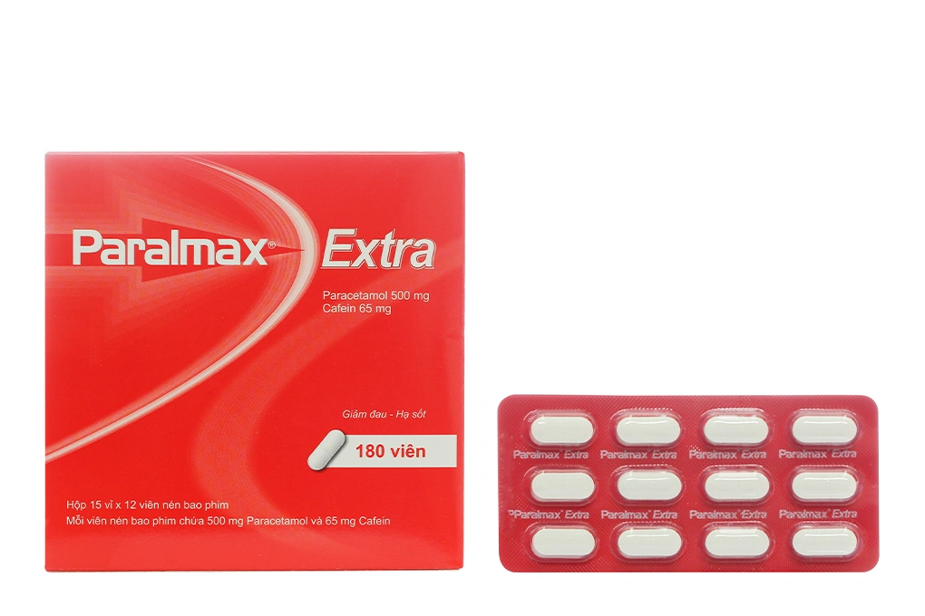 Paralmax Extra giảm đau, hạ sốt (15 vỉ x 12 viên) - 