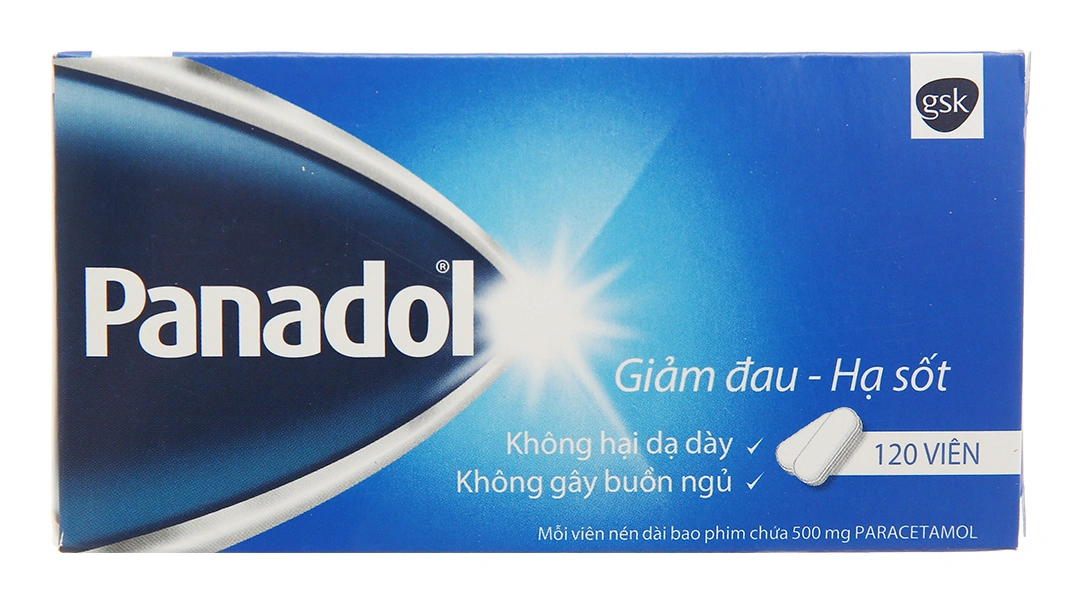Panadol 500mg giảm đau, hạ sốt (10 vỉ x 12 viên) - 1