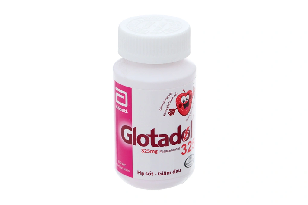 Glotadol 325mg giảm đau, hạ sốt lọ 200 viên - 