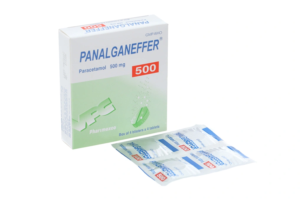 Viên sủi Panalganeffer giảm đau, hạ sốt (4 vỉ x 4 viên) - 
