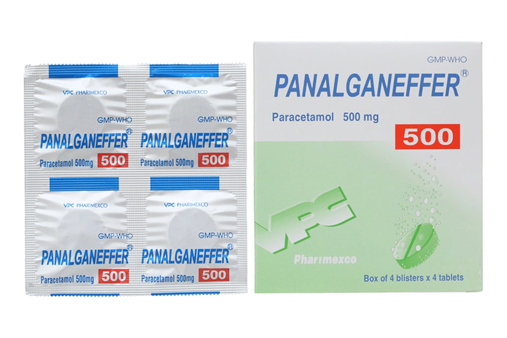 Viên sủi Panalganeffer giảm đau, hạ sốt (4 vỉ x 4 viên) - 1