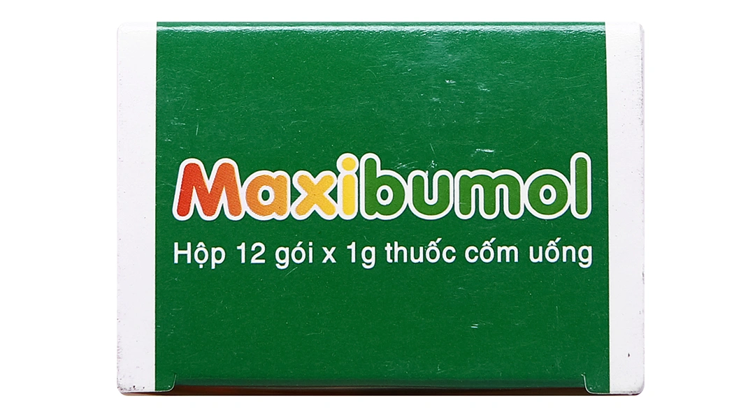 Thuốc cốm Maxibumol 100mg/250mg giảm đau, hạ sốt, kháng viêm (12 gói x 1g) - 4
