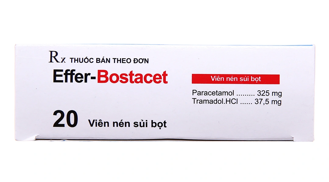 Viên sủi Effer-Bostacet trị các cơn đau trung bình đến nặng (5 vỉ x 4 viên) - 2