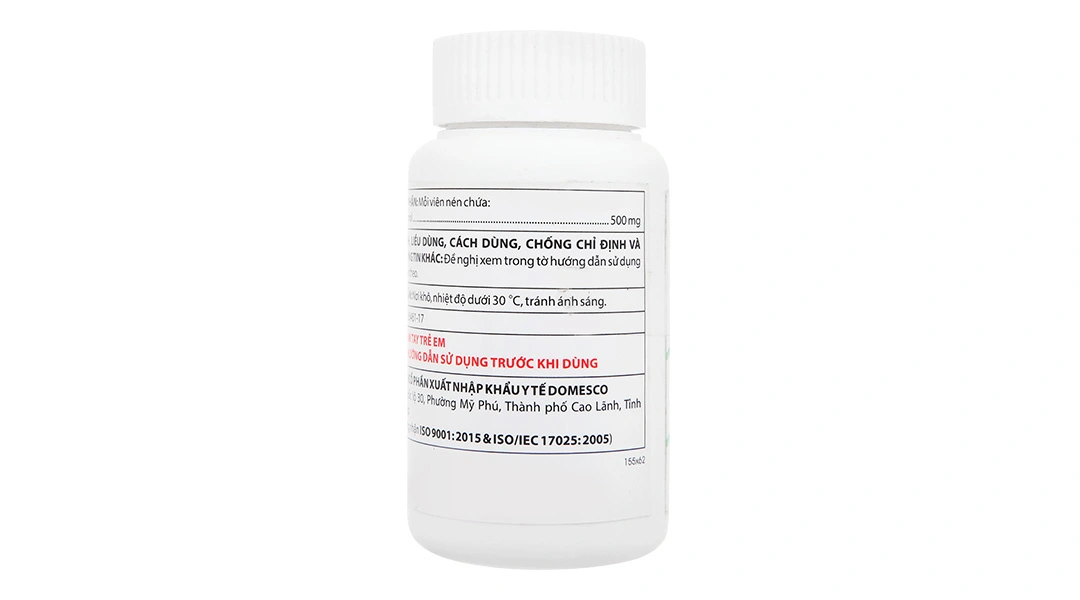 Dopagan 500mg giảm đau, hạ sốt từ nhẹ đến vừa lọ 100 viên - 5