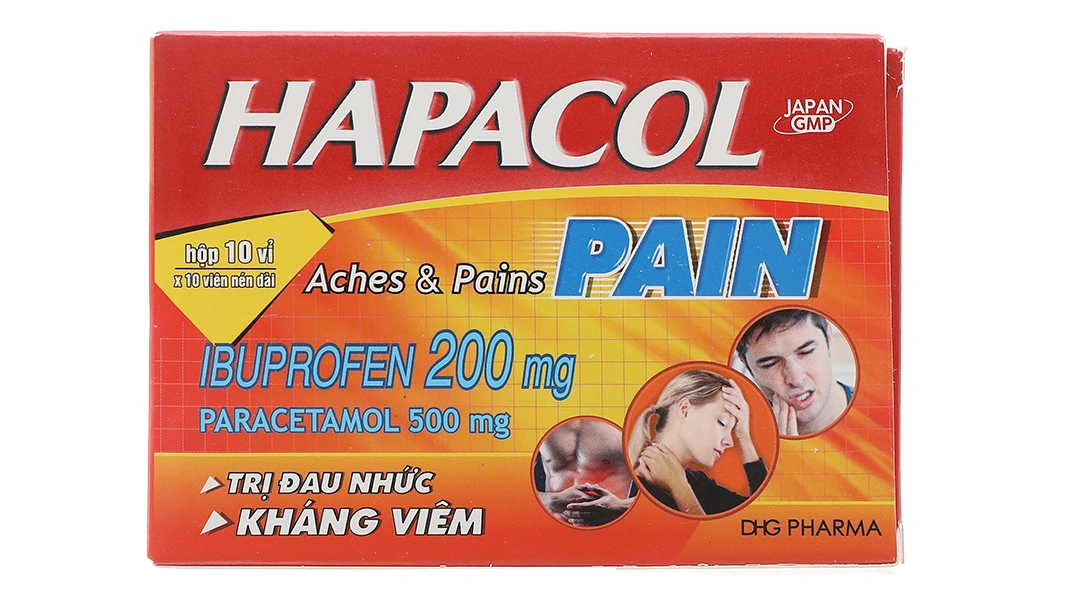 Hapacol Pain giảm đau, hạ sốt từ nhẹ đến trung bình (10 vỉ x 10 viên) - 1
