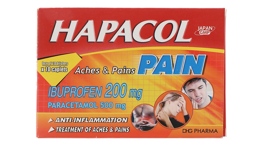 Hapacol Pain giảm đau, hạ sốt từ nhẹ đến trung bình (10 vỉ x 10 viên) - 2