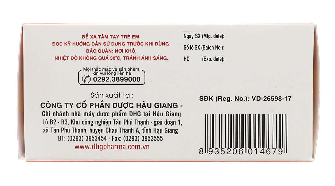Hapacol Pain giảm đau, hạ sốt từ nhẹ đến trung bình (10 vỉ x 10 viên) - 4