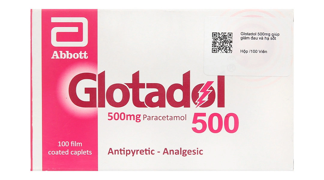 Glotadol 500 hạ sốt, giảm các cơn đau từ nhẹ đến vừa (10 vỉ x 10 viên) - 2
