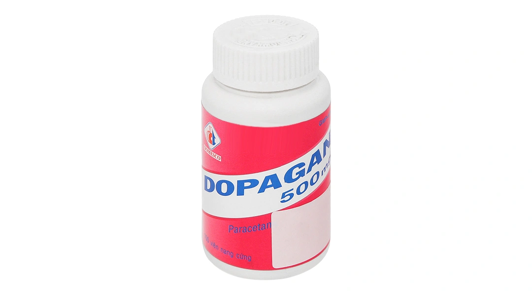Dopagan 500mg giảm đau, hạ sốt chai 100 viên - 