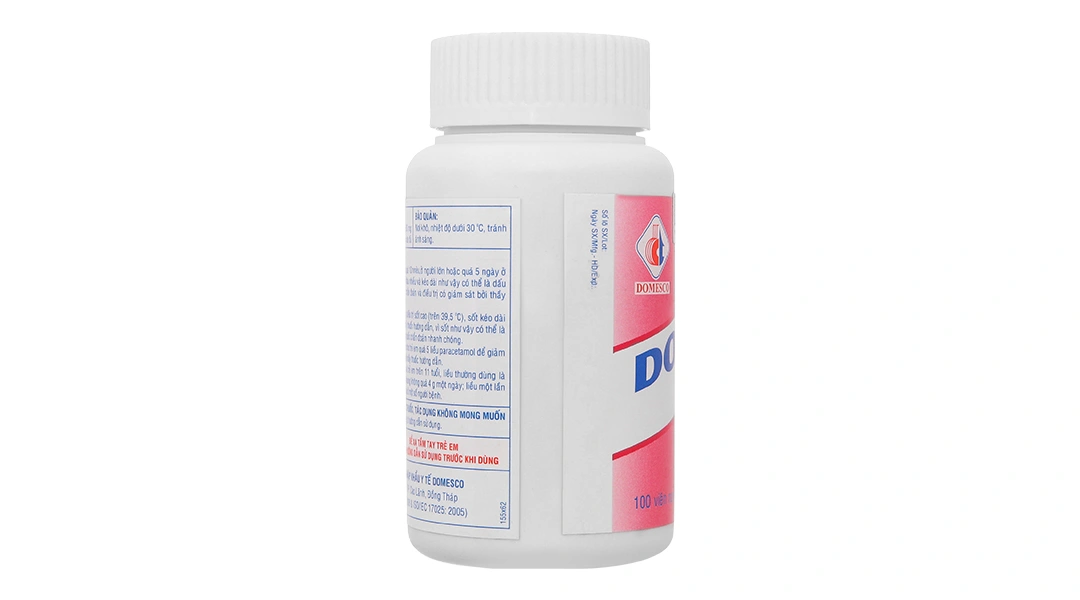 Dopagan 500mg giảm đau, hạ sốt chai 100 viên - 2