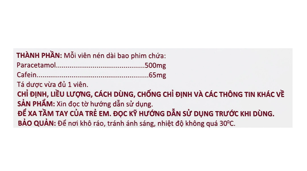 Glotadol Extra giảm các cơn đau nặng, hạ sốt (10 vỉ x 10 viên) - 4