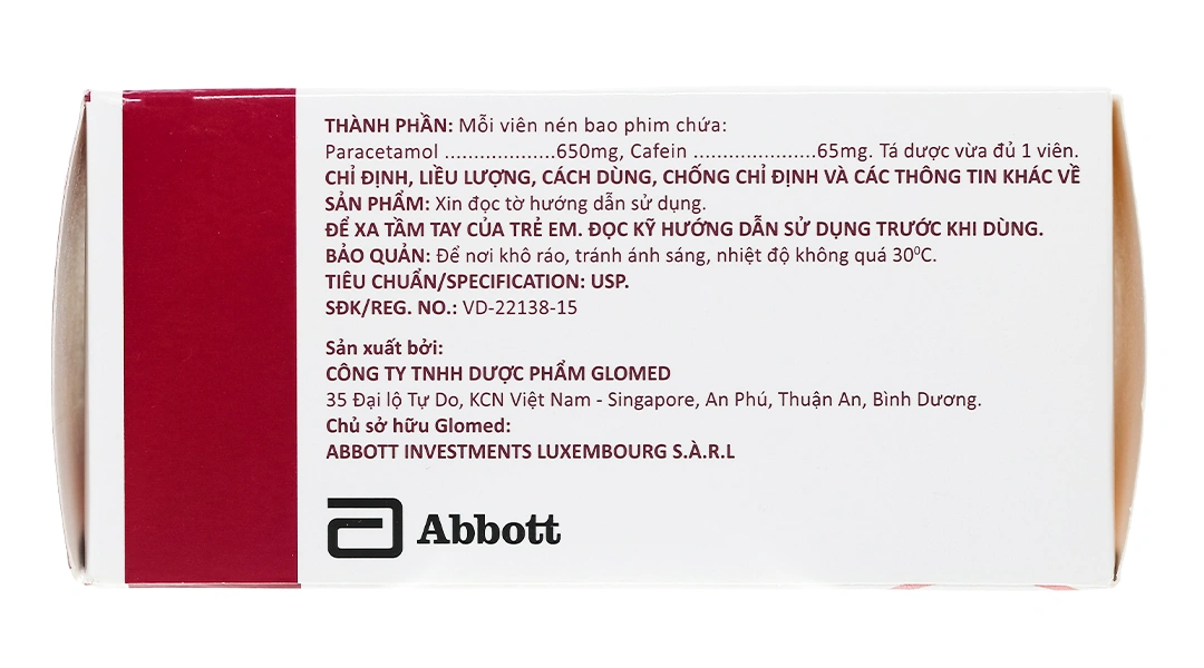 Glotadol Power giảm các cơn đau nặng, hạ sốt (10 vỉ x 10 viên) - 2