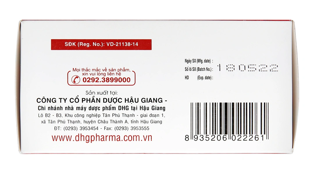 Hapacol 650 giảm đau, hạ sốt (10 vỉ x 10 viên) - 3