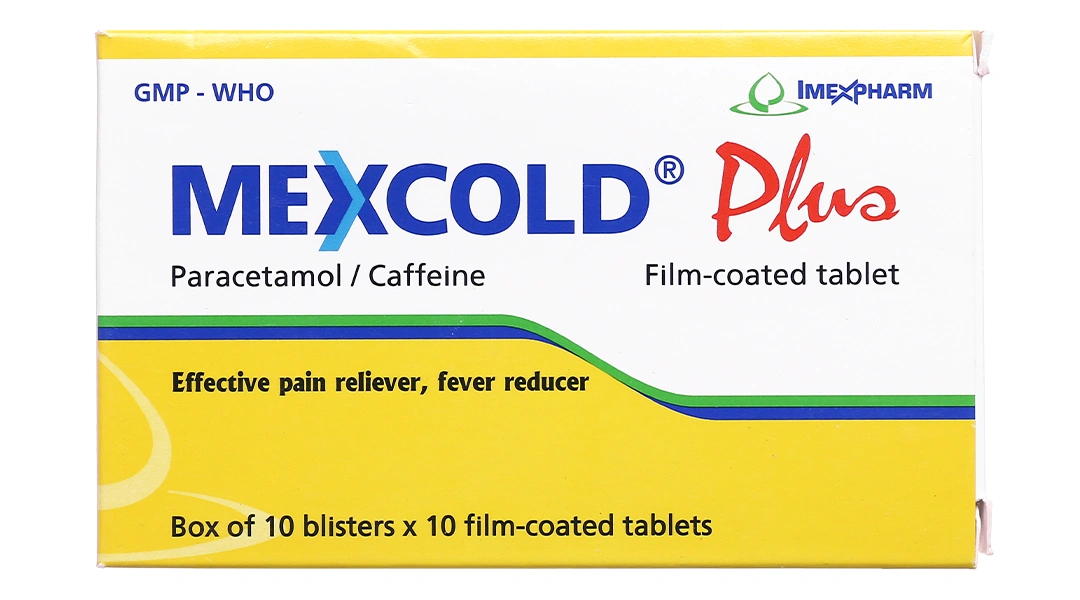 Mexcold Plus giảm đau, hạ sốt (10 vỉ x 10 viên) - 1