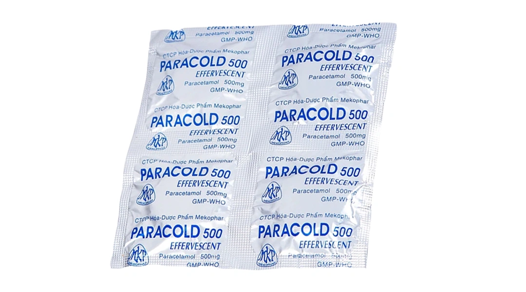 Viên sủi Paracold 500 Effervescent giảm đau, hạ sốt (4 vỉ x 4 viên) - 4