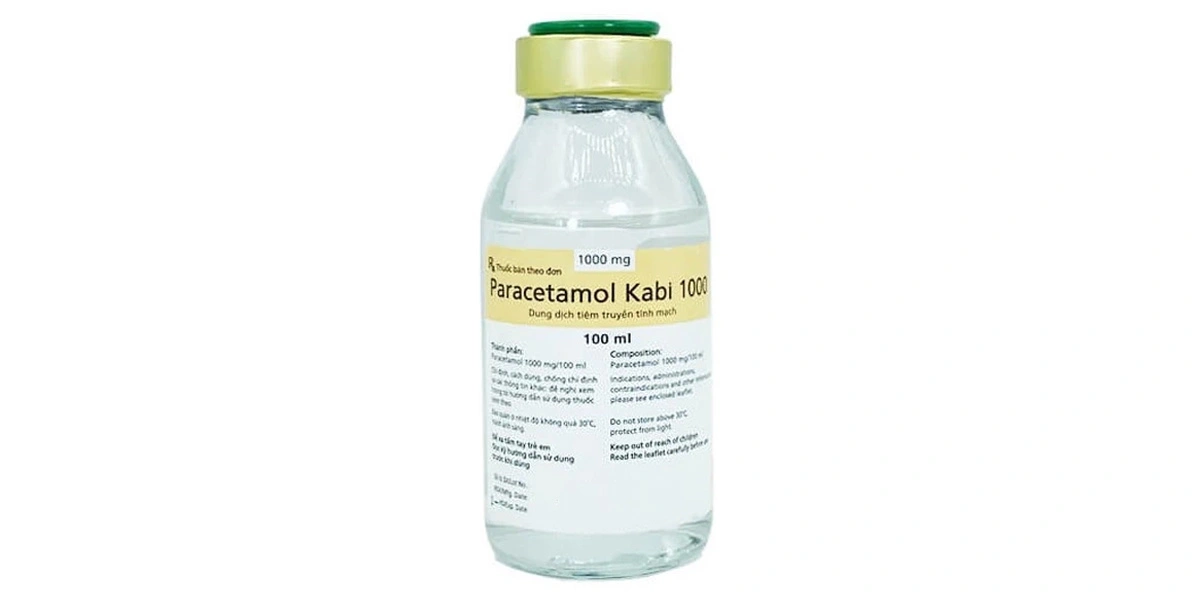 Dung dịch tiêm truyền Paracetamol Kabi 1000 mg giảm đau, hạ sốt chai 100 ml - 