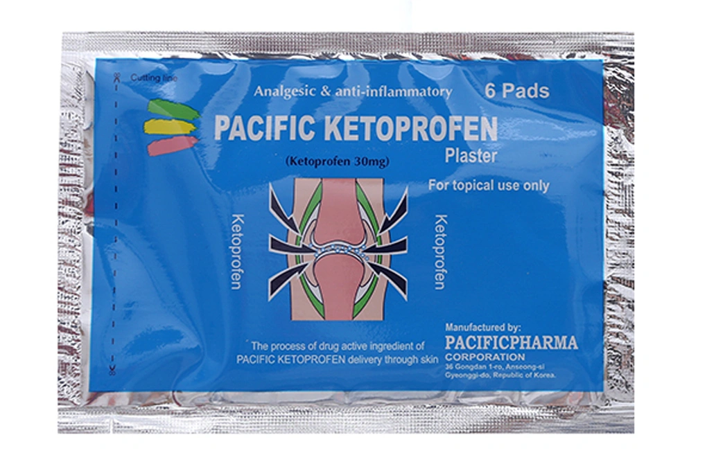 Cao dán Pacific Ketoprofen giảm đau, kháng viêm cơ xương gói 6 miếng - 4