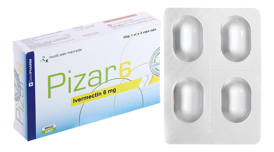 Pizar 6 trị giun chỉ, giun lươn (1 vỉ x 4 viên) - 7