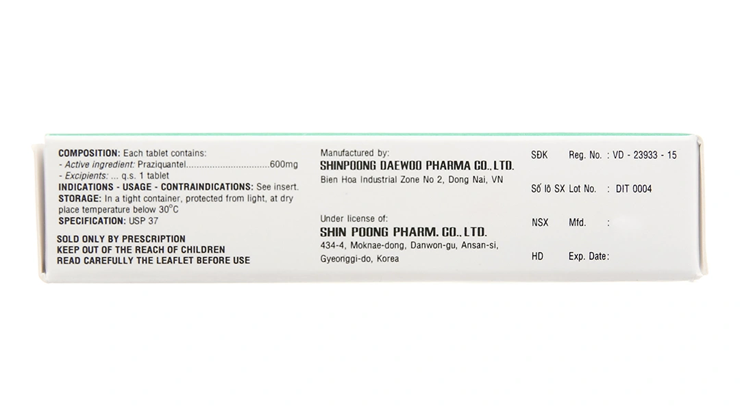 Distocide 600mg trị giun sán (1 vỉ x 4 viên) - 3