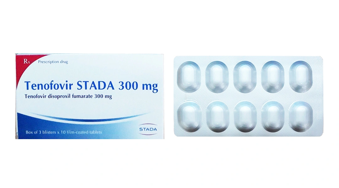 Tenofovir Stada 300mg thuốc kháng virus, trị viêm gan B (3 vỉ x 10 viên) - 
