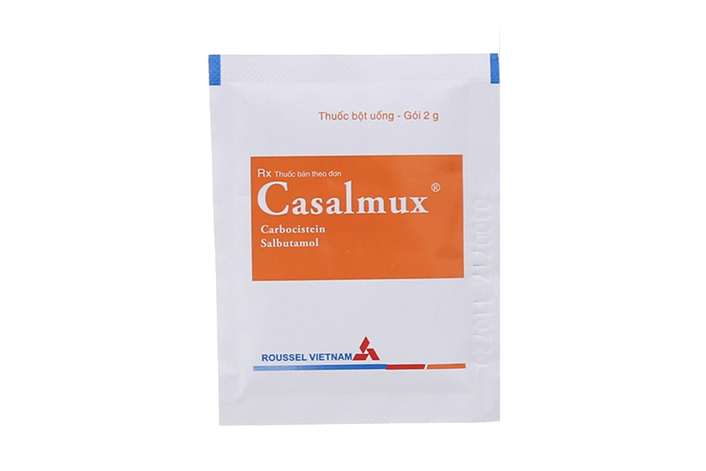 Thuốc bột Casalmux trị rối loạn tiết dịch hô hấp (20 gói x 2g) - 3