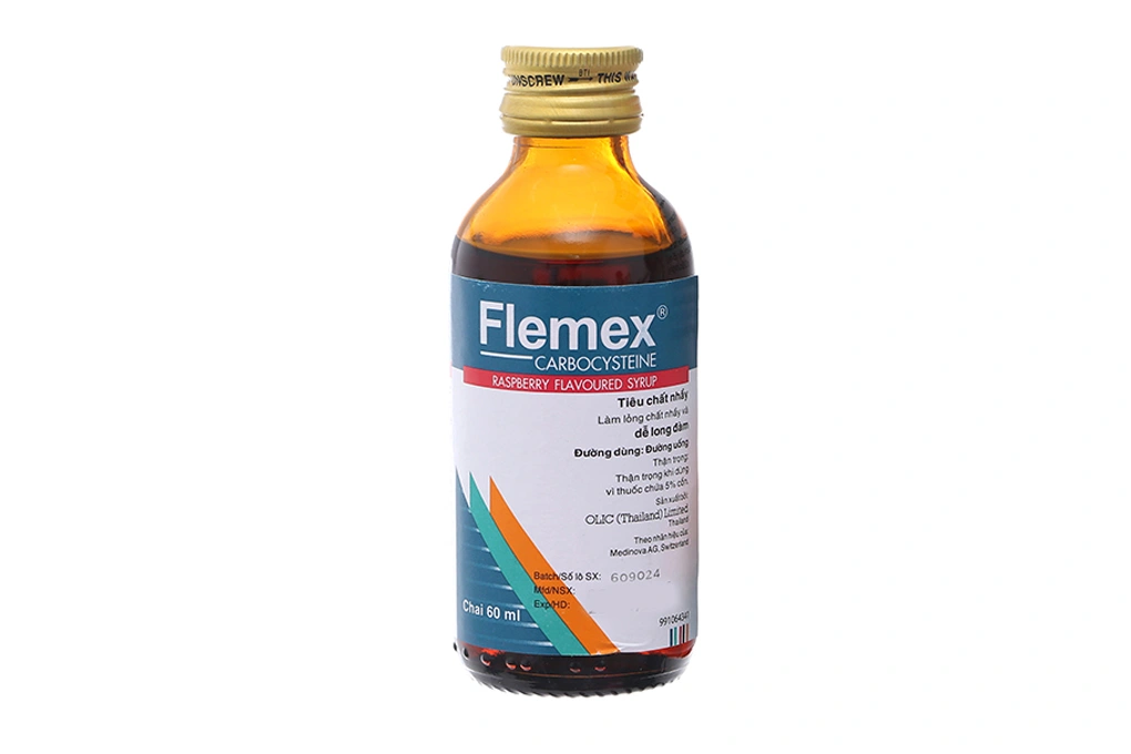 Siro Flemex trị rối loạn tiết dịch hô hấp chai 60ml - 3
