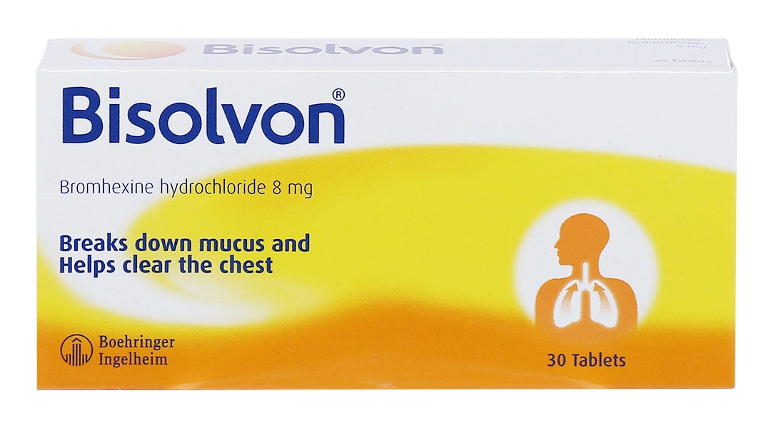 Bisolvon 8mg loãng đàm trong bệnh phế quản phổi (3 vỉ x 10 viên) - 1