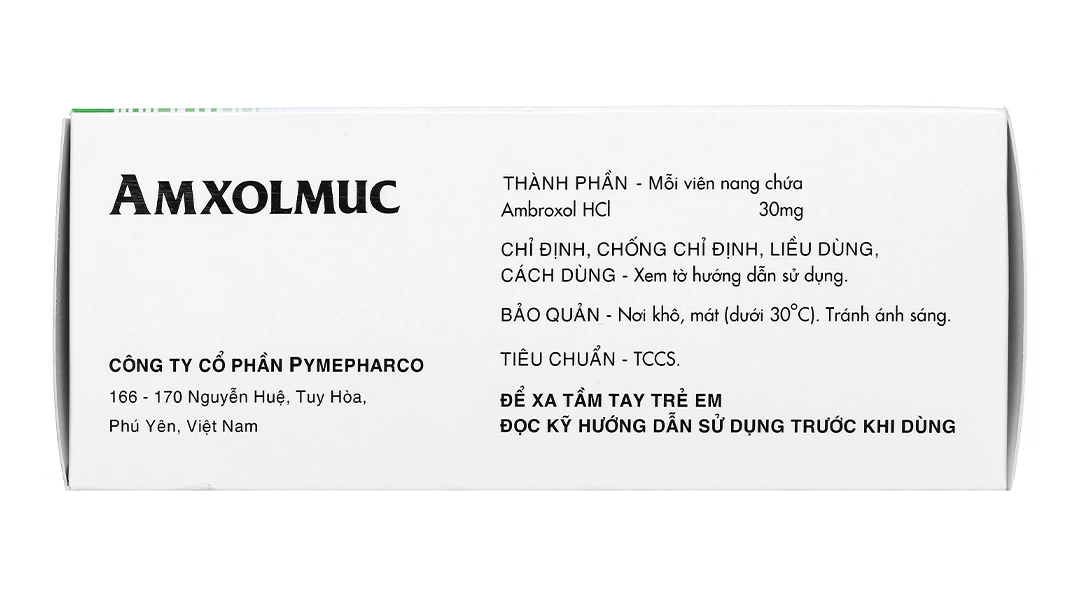 Amxolmuc 30mg trị bệnh cấp, mạn tính ở đường hô hấp (10 vỉ x 10 viên) - 3