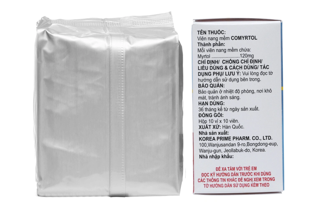 Comyrtol 120mg trị viêm phế quản, viêm xoang (10 vỉ x 10 viên) - 2