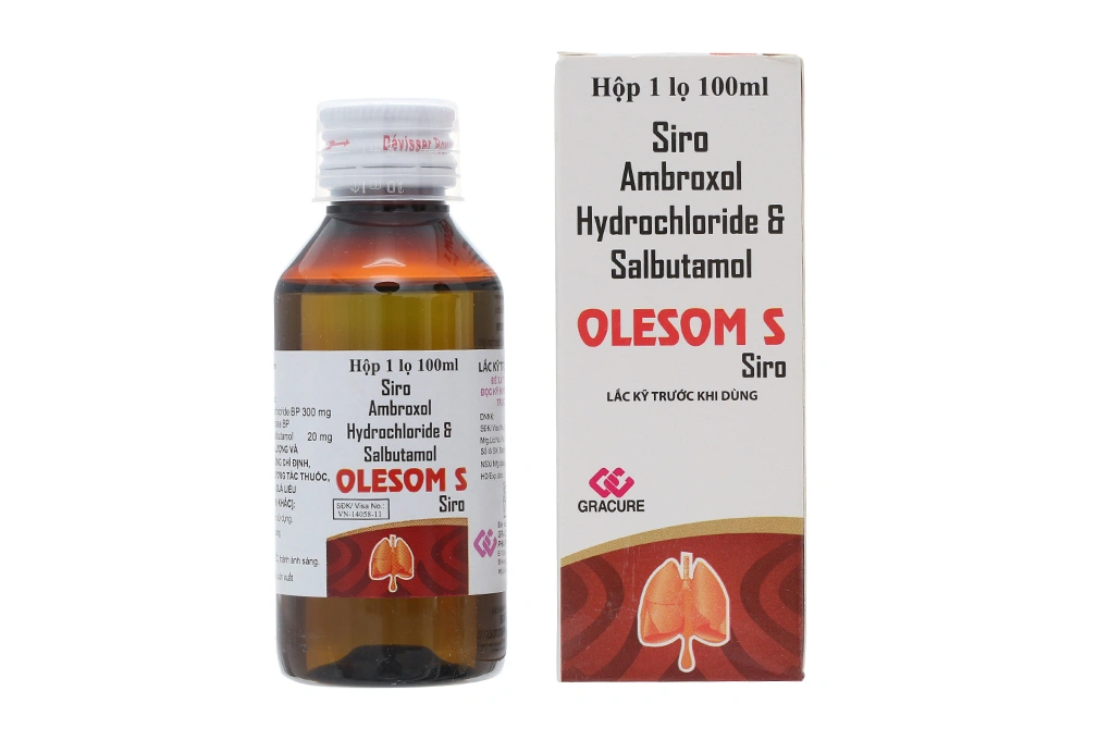Siro Olesom S trị ho, tan đàm trong bệnh lý hô hấp lọ 100ml - 1