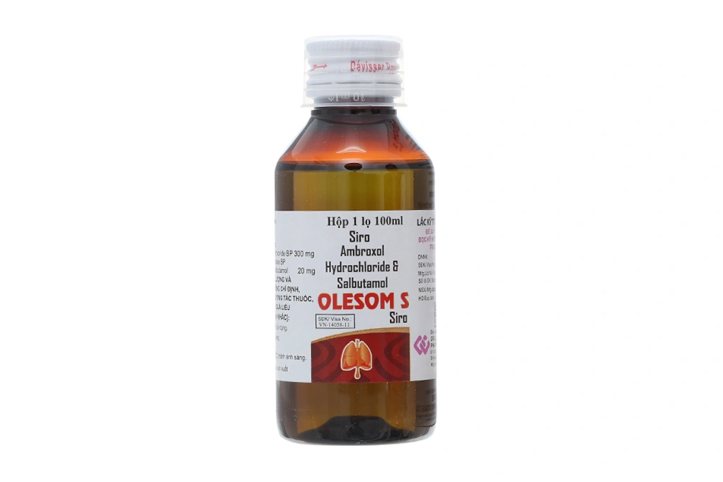 Siro Olesom S trị ho, tan đàm trong bệnh lý hô hấp lọ 100ml - 4