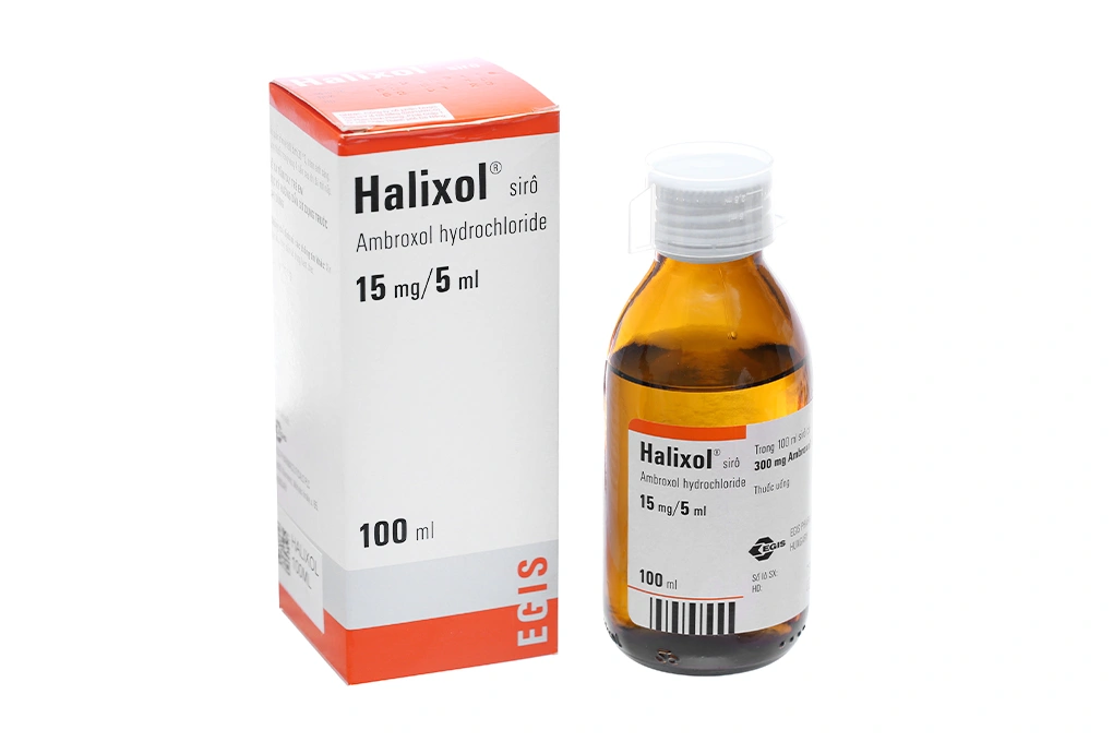 Siro Halixol 15mg/5ml điều trị bệnh đường hô hấp chai 100ml - 