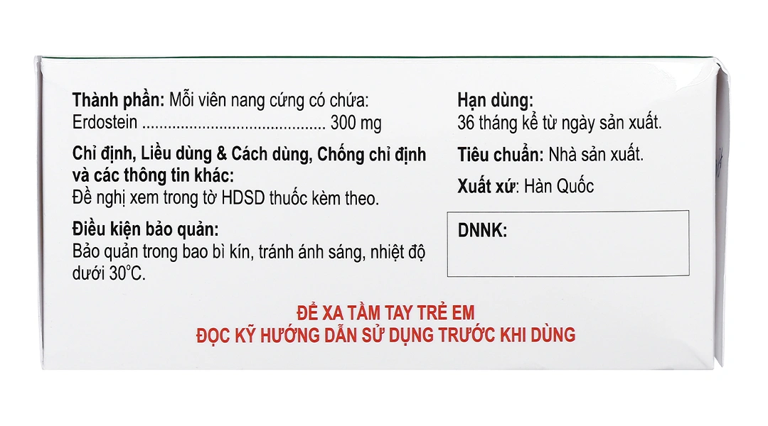 Elpertone 300mg trị triệu chứng đợt viêm phế quản cấp và mạn tính (6 vỉ x 10 viên) - 4